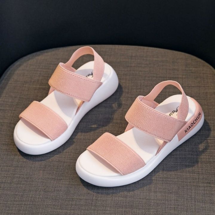 Student%20Sandals%20Women's%20Summer%20New%20Flat%20Beach%20Shoes%20Fashion%20All-Match%20Elastic%20Sneakers%20Casual%20Fairy%20Style%20Women's%20Shoes%20-%20Image%203