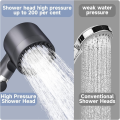 Ion Drops High Pressure Shower Head Filtered Showerhead with 60 Inch Hose Showerhead with Handheld for Hard Water,. 