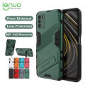 Lenuo Punk-Casing For Xiaomi POCO M3 Back Cover Eight-Color Anti-Fall And Anti-Slip Phone Bracket Lens Protection Cover Lovers Case. 