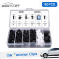Geepact 100 PCS Fastener Clip Car Clip Plastic Car Rivet 6 Sizes Universal Fender Bumper Rivet Mixed Car Body Push Retainer Pin Rivet Bumper Door Trim Panel Retainer Fastener Kit. 