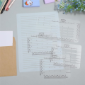 Straight Line Stencil Template Set Drawing Stencils Suitable Card Paper Journal Lettering Writing. 