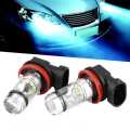 2pcs H8 H9 H11 6000K 100W LED Headlight Bulbs Kit Fog Car Driving Light. 