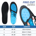 Spring sport shoe Insole silicone Gel forefoot pad inserts running sport shoes cushioning insoles for basketball high elastic large size 35-48. 