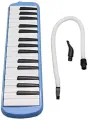 Bee 32 Keys Melodica with Box type Hard Case 1 year Warranty - Blue Pink Instrument with Hard Case Mouthpiece Air Piano Soprano Keyboard Melodica with 2 Soft Long Tubes, Short Mouthpieces and Box type Carrying Bag for Kids Beginners Gift, Blue/ Green/Pink. 