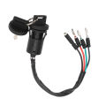 Ignition Starter Switch ATV Ignition Switch Key Stable Fast Response for FourTrax 125 1985 To 1986. 
