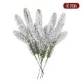 5Pcs Artificial Greenery Pine Leaves / Artificial Artificial Plant Snowy Twigs Frosted Pines / Artificial Pine Branches / Home Living Room Desktop Decorations / DIY Xmas Garland Party Decor. 