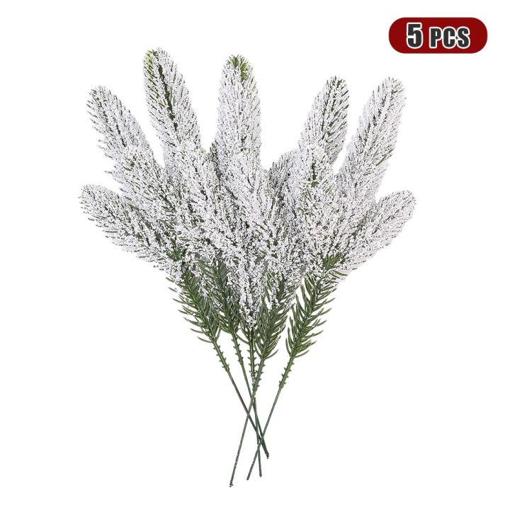 5Pcs%20Artificial%20Greenery%20Pine%20Leaves%20/%20Artificial%20Artificial%20Plant%20Snowy%20Twigs%20Frosted%20Pines%20/%20Artificial%20Pine%20Branches%20/%20Home%20Living%20Room%20Desktop%20Decorations%20/%20DIY%20Xmas%20Garland%20Party%20Decor%20-%20Image%209