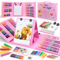 TOMMYHOME Drawing Kit 208PCS Deluxe Colouring Art Set for Kids 6-12 Drawing & Painting Set with Watercolour Drawing Colouring Pencils for Children Kid Girls Boys. 