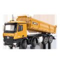 HUINA 1536 1/14 RC Large Dump Truck 2.4G Alloy Electric 8-Wheel Heavy duty Construction Vehicle. 