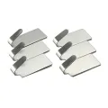 6Pcs/Lot Self Adhesive Stainless Steel Wall Glass Stick Hooks Hangers Holders. 