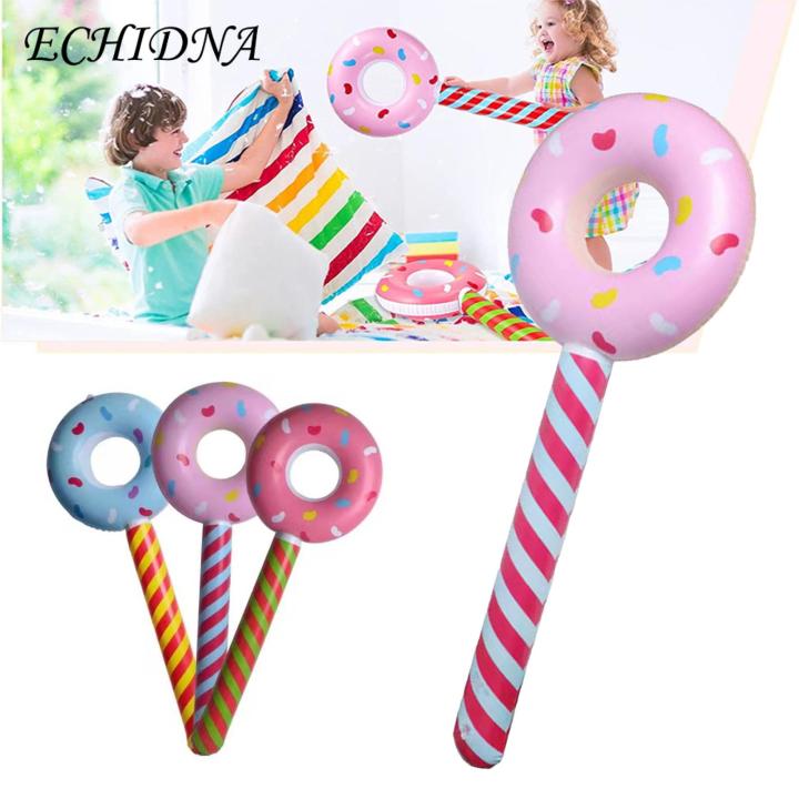 ECHIDNA Inflatable Toy Lovely Donut Shape Stick Toy