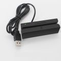 MSR90 USB Magnetic Strip Card Reading Machine Card Reader Stripe 3 Tracks Mini Mag Hi-Co Swiper for USB PC. 