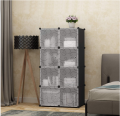 8 Door DIY Plastic Portable Wardrobe Storage Organizer. 