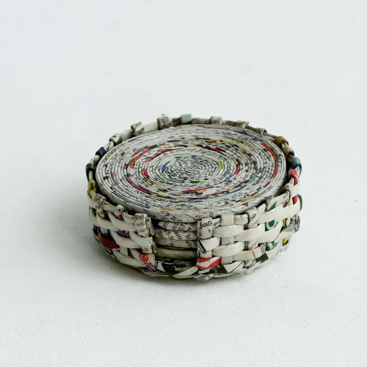 COASTERS%20PACK%20OF%2006%20made%20out%20of%20Recycled%20Newspapers%20-%20Image%206