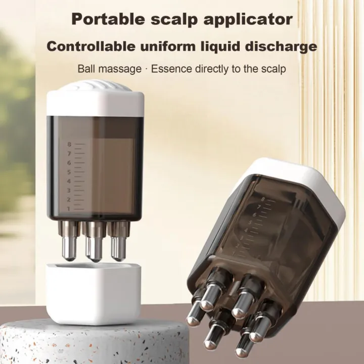 Hair Oil Dispenser Hair Growth Scalp Massager Comb with Essential Oil ...