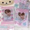 Cute Transparent Shiny Candy Bag Korean 3 Inch Holder Bag Card Sleeves Holder Protective Shell Props Badge Storage Display Cards Protector. 