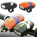Mountain Cycle LED Headlight Night Riding Flashlight and Horn 2 in 1 Bicycle Headlight. 