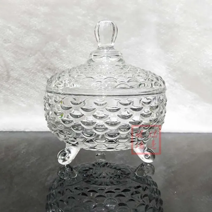 Designer%20Cut%20Footed%20Sugar%20Bowl%20Sweet%20Candy%20Bowl%20Jar%20with%20Lid%20Fish%20Scales%20Series%20-%20Image%204