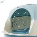 Hooded Cat Litter Boxes with Lid Fully Enclosed Cat Toilet with Handle Sandbox. 