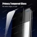 Redmi Note 14 4G Anti-Spy Tempered Glass for Redmi Note 13 4G 5G Note 13 Pro Privacy Screen Protector 3 in 1 Carbon Fiber Film and Camera Protector. 
