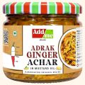 Add me Homemade ginger pickle 300g in fresh mustard oil | Adrak ka achar 300gm north indian recipe Glass Pack(FROM INDIA) NUSS. 