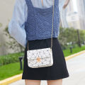 Women Geometric Crossbody Bag, Trendy Shoulder Bag Travel Satchel with Chain Strap. 