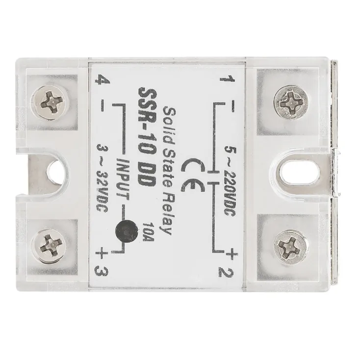 High Reliability SSR-10 DD Relay 10A 5-220VDC Solid State Relay DC ...