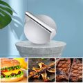 Stainless Steel Burger Press, 5.5 Inches, Round Burger Smasher, Non-Adhesive Bacon and Grill Press for Steaks, Panini. 