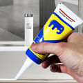 Multipurpose Silicone Sealant Waterproof Caulk Seal Mouldproof Fast Drying Adhesive Glass Glue for Basement Bathroom Kitchen. 