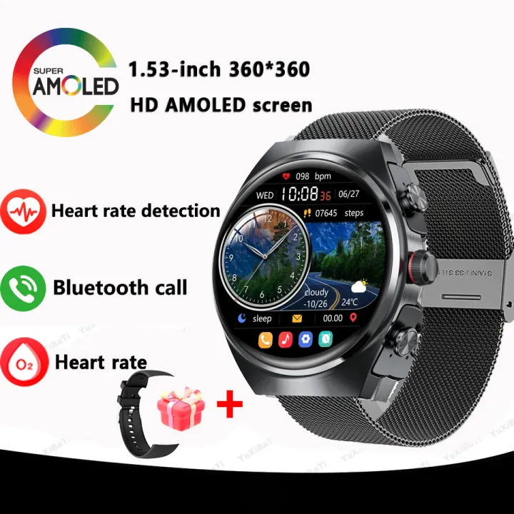 For%20Huawei%20Exercise%20Fitness%20Smart%20Watch%20Men%20Watch%204%20Pro%20AMOLED%20HD%20Screen%20Bluetooth%20Call%20NFC%20Heart%20rate%20GPS%20SmartWatch%202024%20New%20-%20Image%202