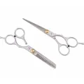 【wholesle668 Store】6 inch Cutting Thinning Tool Scissors Stainless Steel Salon Hairdressing Shears Regular Flat Teeth. 
