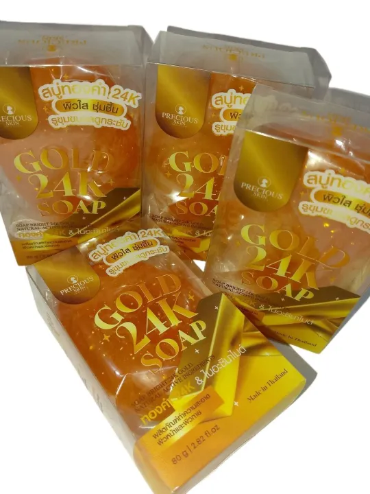Precious%20Skin%20go4k%20Made%20in%20Thailand%20Gold%2024K%20Soap%20for%20Face%20&%20Body%20-%2080g%20-%20Image%203