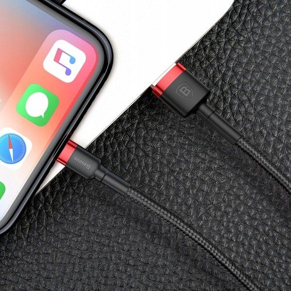 BASEUS%20Cafule%202.4A%20Short%20Nylon%20USB%20Lightning%20Charging%20Cable%20100cm%20for%20iPhone%20/%20iPad%20-%20Image%206