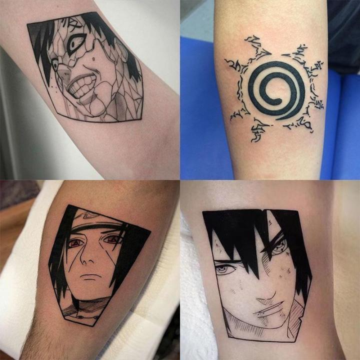 Shapes Naruto Stickers Anime Temporary Tattoo Sticker Waterproof ...