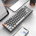 K68 Gaming Keyboard BT Wireless Mechanical Keyboard 5.0 Wireless Mechanical Keyboard 2.4G 68 KeysBacklit for PC Gamer Keyboards. 