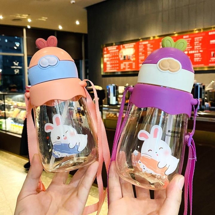 Kids Water Sippy Rabbit 650ml Creative Cartoon Baby Feeding Cups With ...
