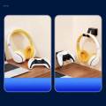 Game Controller Holder Headphone Stand Gaming Accessory Easy Installation Convenient Mount white. 