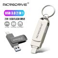 OTG Usb 3.0 Flash Drive for iPhone with 2 in 1 USB-A to lightnin interface usb3.0 pendrive for Iphone7/8/9/11/12/13 /Ipad. 