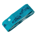 Force band movement chart high elastic tension resistance band dance fitness digital segmented stretching 1PC yoga case. 