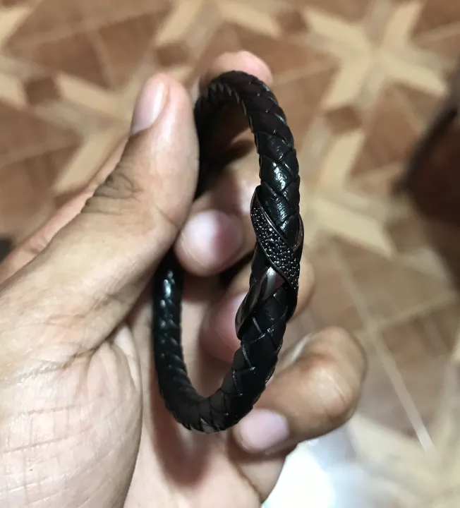 FINKK%20Mens%20Womens%20Bracelet%20Leather%20Stainless%20Steel%20Fashion%20Boys%20Girls%20black%20best%20good%20wrist%20hand%20band%20bangle%20-%20Image%203