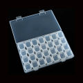 28 Grid Slot Clear Plastic Jewelry Beads Weekly Tablet Medicine 7-Day Pill Box Organizer Storage Container Compartments with Divider Case. 