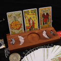 Wood Tarot Stand Wood Cards Display Base Stand Tarot Accessories Altar Supplies Divination Tools For Witchy Room Decor. 