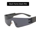 Women's Colorful Sunglasses Men's One-piece Sunglasses Punk Eyewear Trendy Goggles Sport Sunglasses. 