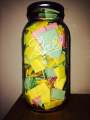 Love jar with 52 reasons Why I Love You. 