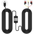 24V 12V To 5V USB Adapter Cable for Dash Cam Hardwire Kit Dashcam Mirror DVR Charger 24 Hours Parking Monitoring CE FCC Approved. 