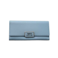 TEEMI Women's Long Purse Fold Wallet PU Leather Dompet Panjang Wanita Multi Compartment Card Slots Inner Zip Beg Raya. 