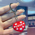 High-quality Keychain Mini Keychain Red Keychain Heart-shaped Keychain Cute Keychains Love Keyring. 