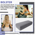 Yoga Bolster Pillow for Meditation Support-Rectangular Yoga Cushion. 