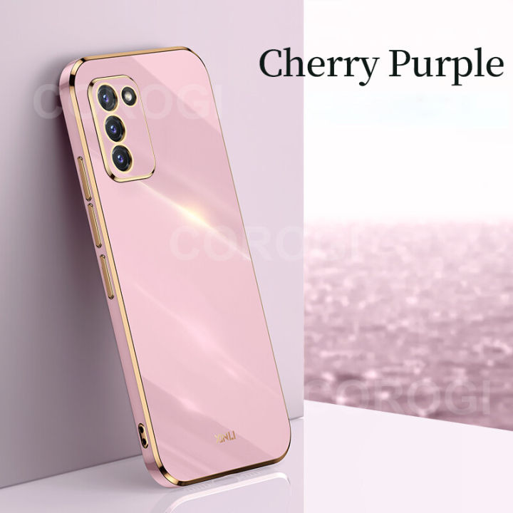 Maitus for Samsung Galaxy A03s/M02s Back Cover Luxury 6D Plating Square Bumper Shiny Bling Soft Silicone Cases Full Protection Mobile Phone Case for Boy Girls