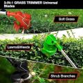 Dravizon Cordless Grass Cutter Machine for Garden, 48V Brush Cutter Machine with 2 Batteries, Ideal Grass Cutter for Home Garden Use | Grass Cutting Machine Electric. 
